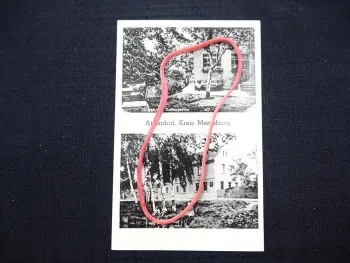AK Atzendorf Merseburg Geiseltal Gasthof Kaffeegarten 1943 gelaufen