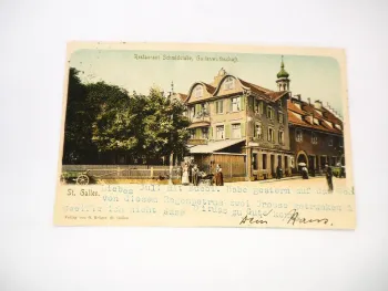AK St. Gallen Restaurant Schmidstube Schweiz 1901