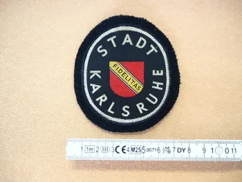Alter Aufnäher Stadt Karlsruhe Fidelitas Behörde Uniform