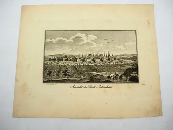 Alter Stich Astrachan Russland Hafen Wolga ca. 1830 J. Blaschke