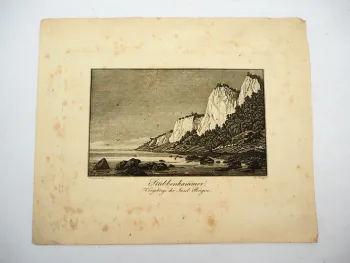 Alter Stich Insel Rügen Stubbenkammer ca. 1830 J. Jung