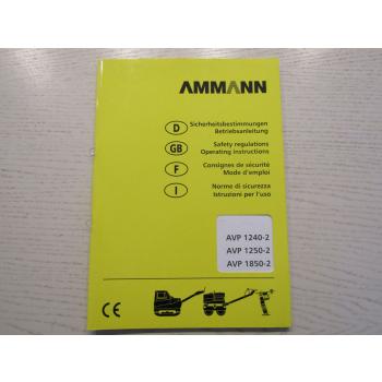 Ammann AVP 1240-2 1250-2 1850-2 Betriebsanleitung Operating instructions 2006