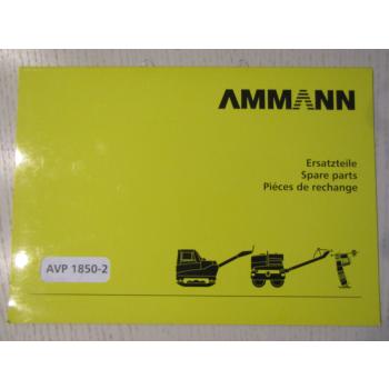 Ammann AVP1850-2 Rüttelplatte Ersatzteilliste Ersatzteilkatalog Parts List 2005