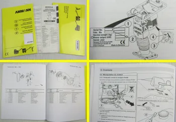 Ammann AVS 68-4 Betriebsanleitung Ersatzteilliste + Manual Honda GX100 Engine