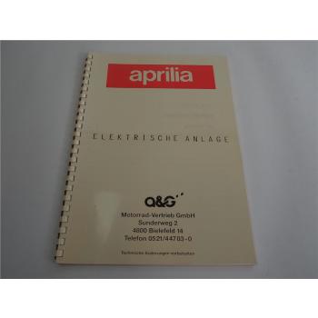Aprilia elektrische Anlage Zündanlage 1992 Reparaturanleitung Werkstatthandbuch