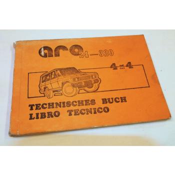 Aro 24 - 320 4x4 Technisches Handbuch Bedienungsanleitung Libro Tecnico 1988