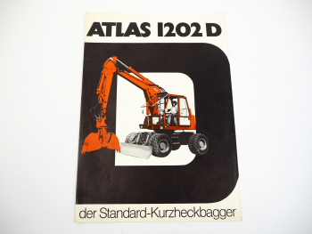 Atlas 1202D Hydraulikbagger Prospekt 1978