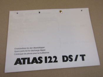 Atlas 122 DS/T Absetzkipper Ersatzteilliste Parts LIst Pieces de rechange 8/96