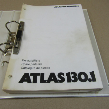 Atlas 130.1 Ersatzteilliste Parts List Pieces Rechange Hydraulikplan 1993