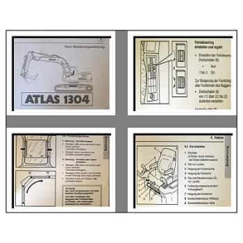 Atlas 1304 Raupenbagger Kurz - Betriebsanleitung