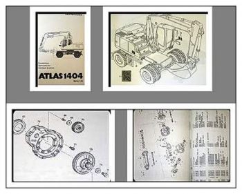 Atlas 1404 Mobilbagger Ersatzteilliste Ersatzteilkatalog Serie 143