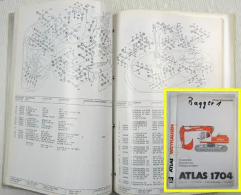 Atlas 1704 LC Serie 373R Ersatzteilliste Spare parts List Catalogue de pieces
