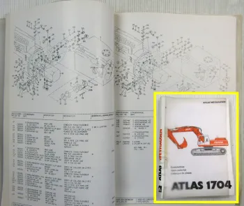 Atlas 1704 R Serie 372 Ersatzteilliste 1994 Spare parts list Catalogue de pieces