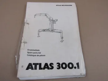 Atlas 300.1 Ersatzteilliste Parts List Pieces de rechange 2/1993