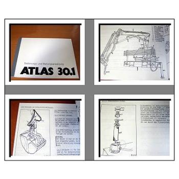 Atlas 30.1 Kran Betriebsanleitung Wartungshandbuch