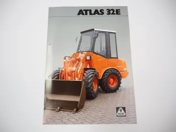 Atlas 32E Radlader Prospekt mit technischen Daten 1994