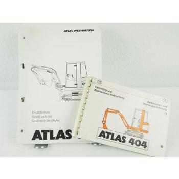 Atlas 404 Bedienungsanleitung Ersatzteilliste Operating Maintenance Parts List