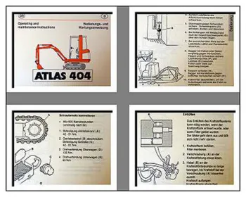 Atlas 404 Raupenbagger Betriebsanleitung & Wartung