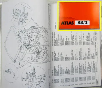 Atlas 45/3 Radlader Ersatzteilliste Spare parts list Catalogue de pieces