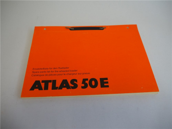 Atlas 50 E Radlader Ersatzteilliste Parts List Pieces de Rechange 12/1995