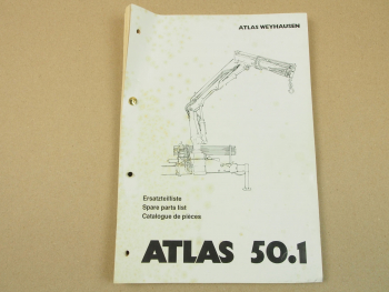 Atlas 50.1 Ersatzteilliste Parts List Catalogue de pieces Ausgabe 10/1996