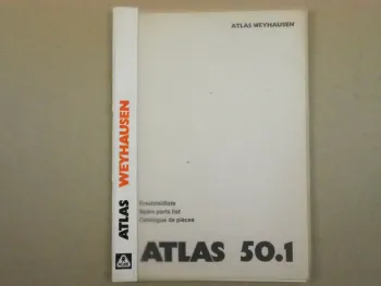 Atlas 50.1 Kran Ersatzteilliste Spare Parts List Catalogue de Pieces 1993