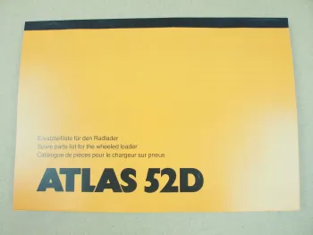 Atlas 52D Ersatzteilliste Spare Parts List Catalogue de Pieces