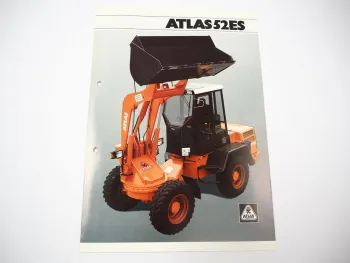 Atlas 52ES Radlader Prospekt mit technischen Daten 1996