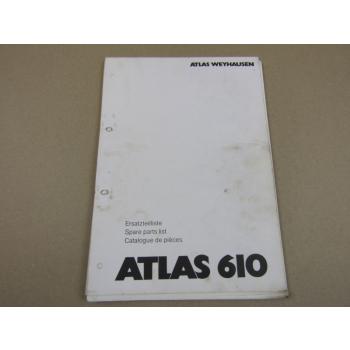Atlas 610 Ersatzteilliste Parts List Pieces de rechange 6.1992
