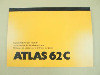 Atlas 62c Ersatzteilliste Spare Parts List Catalogue de Pieces
