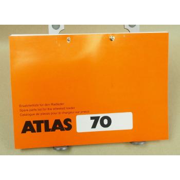 Atlas 70 Radlader Ersatzteilliste Parts List Pieces Rechange 7/1998