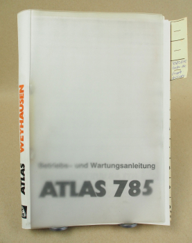 Atlas 785 Kompaktlader Betriebsanleitung und ERsatzteilliste in engl. 1998