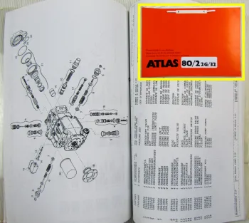 Atlas 80/2 2G/32 Radlader Ersatzteilliste Spare parts list Catalogue de pieces