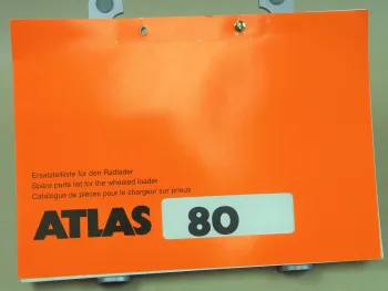 Atlas 80 Radlader Ersatzteilliste Parts List Pieces Rechange ab Fg. 07906510100