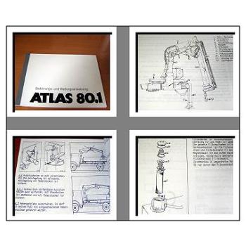Atlas 80.1 Kran Betriebsanleitung Wartungshandbuch