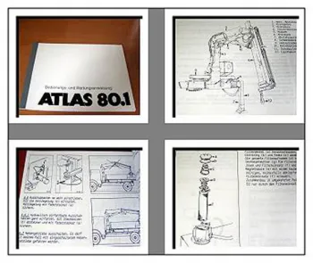Atlas 80.1 Kran Betriebsanleitung Wartungshandbuch
