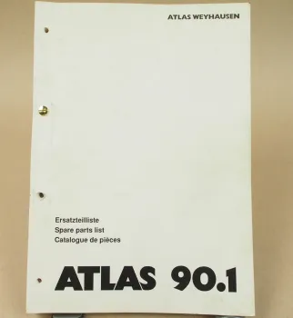 Atlas 90.1 Ersatzteilliste Parts List Pieces de Rechange Ausgabe 11/1992