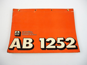 Atlas AB1252 Hydraulikbagger Ersatzteilliste Spare parts list 1976