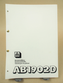 Atlas AB1902D Bagger Ersatzteilliste Parts List Pieces rechange 9/1981