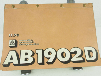 Atlas AB1902D Hydrauliklbagger Ersatzteilliste Parts List Pieces Rechange 11/78