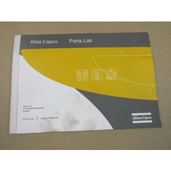 Atlas Copco QAX30Dd Portabe generator Parts List 2008 Ersatzteilliste in engl