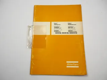 Atlas Copco XA40Dd XAS40Dd XASS40Dd Fahrbarer Kompressor Ersatzteilliste 1982