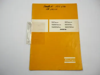 Atlas Copco XAS50Dd Fahrbarer Kompressor Ersatzteilliste Parts List 1986