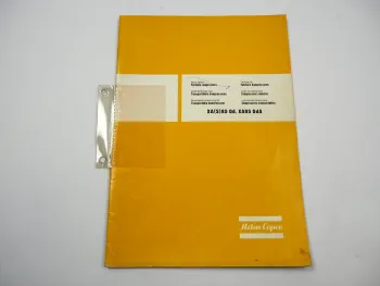 Atlas Copco XAS85Dd XA85DdA Fahrbarer Kompressor Ersatzteilliste Parts List 1987