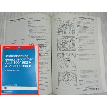Audi 100 200 C3 Instandhaltung genau genommen MJ 1986 - 1993