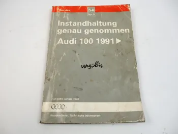 Audi 100 C4 A6 Instandhaltung genau genommen AAN AAR ABC AAH AAT ...