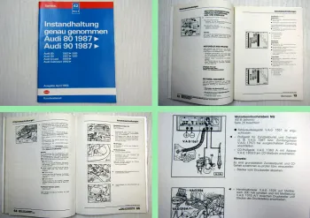 Audi 80 90 Coupe Cabriolet Typ 89 Instandhaltung Werkstatthandbuch 1992