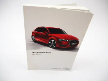 Audi A3 8V S3 Betriebsanleitung Bedienungsanleitung Bordbuch 11/2024 deutsch