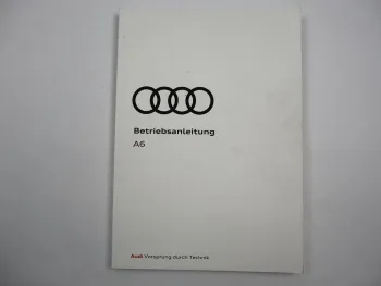Audi A6 C7 4G allroad quattro RS6 S6 Betriebsanleitung Bedienung 11/2017 Bordbuch