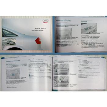 Audi A6 Security Typ 4BS Betriebsanleitung 2003 Bordbuch